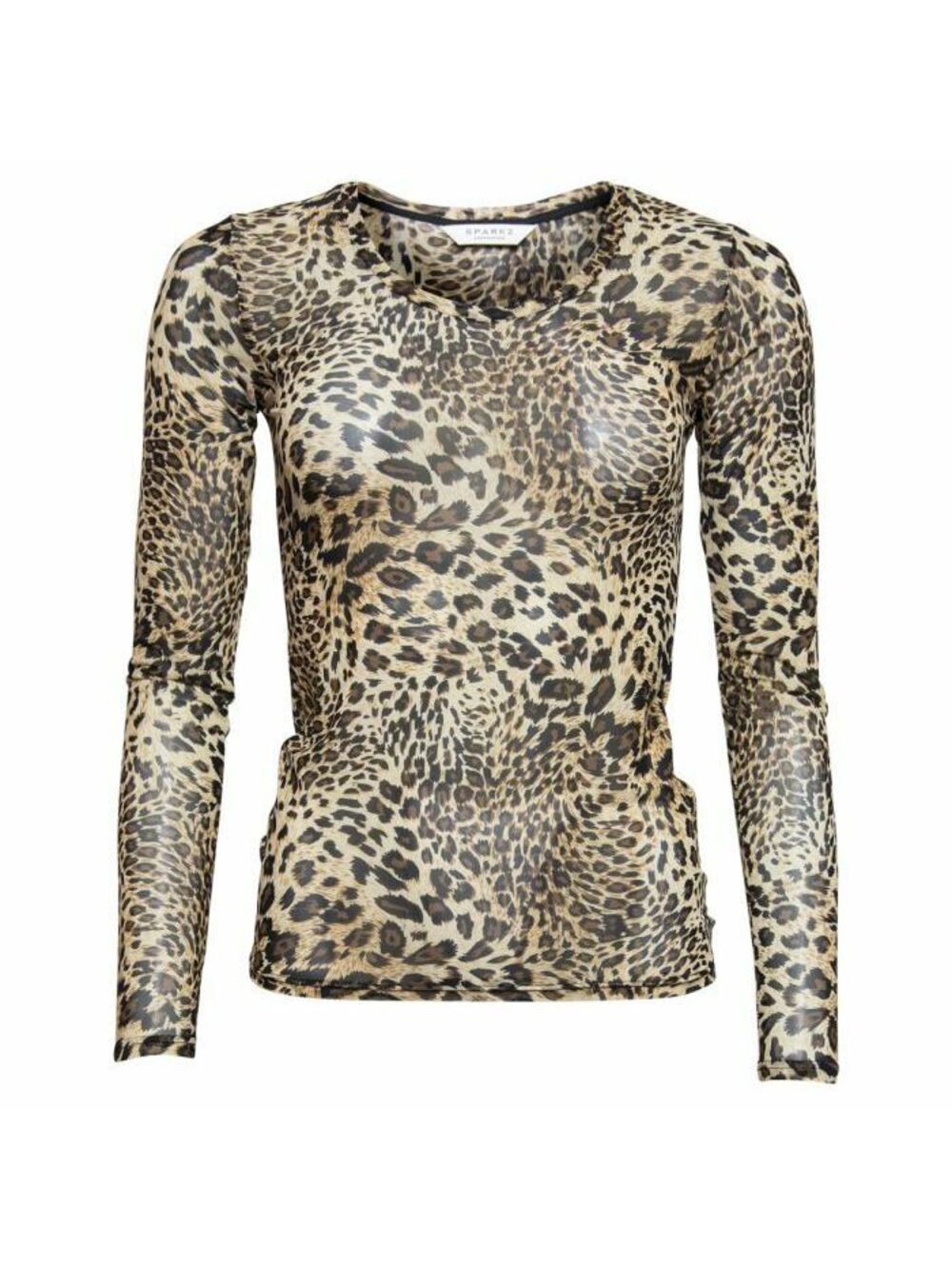 SPARKZ Leopardβ Print Long Sleeve Top Size Small